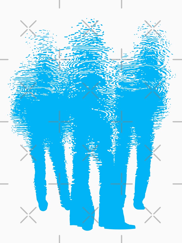 TRIO. PUDDLE ART GRAPHIC. BLUE. by 5hertz
