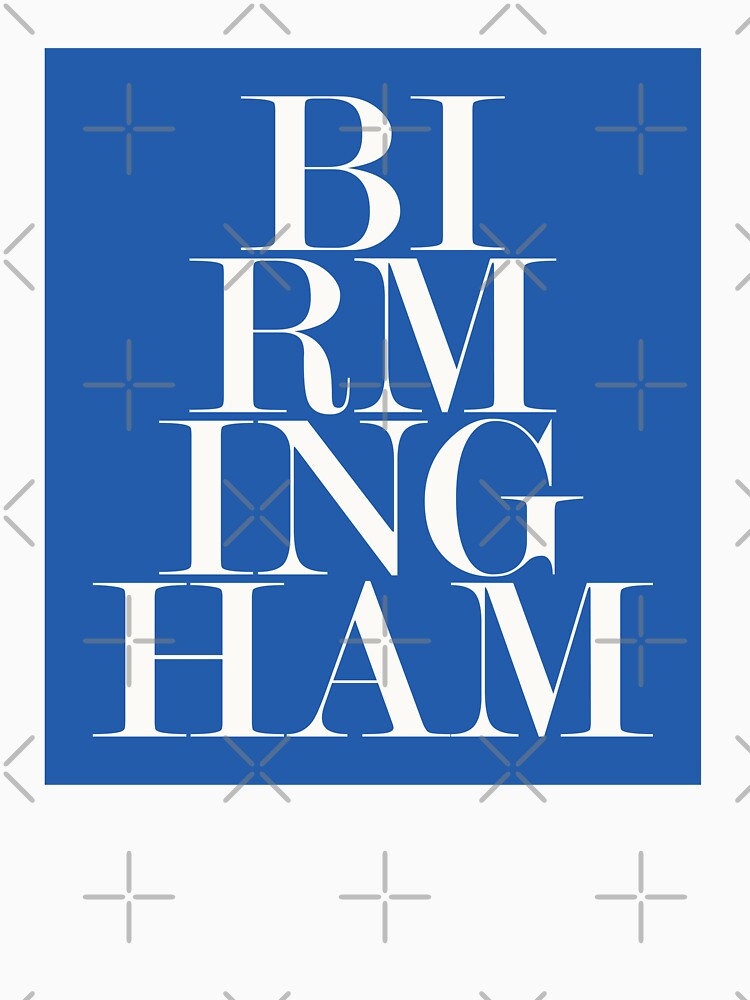 Birmingham UK City Typography Minimalist Artwork by kakarikihill