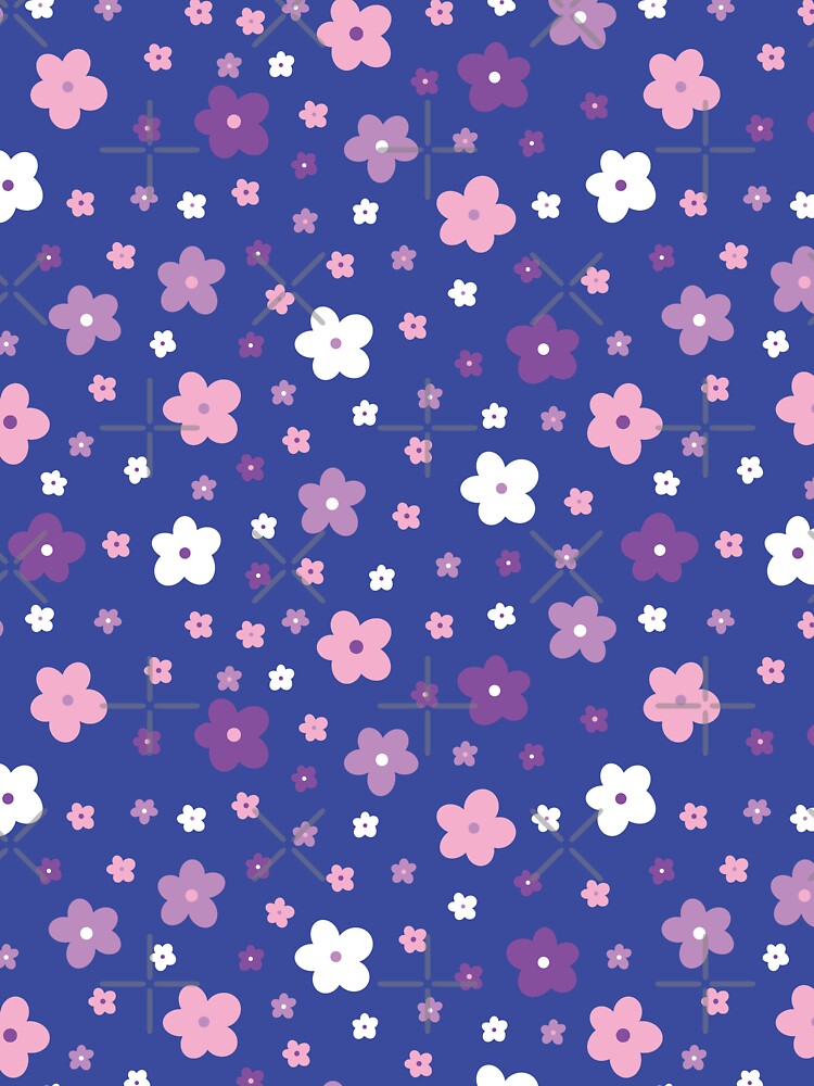 Y2K 2000S COCONUT GIRL AESTHETICS RETRO MINI MICRO TINY SMALL FLORAL FLOWERS PURPLE PINK WHITE LILAC by blomastudios