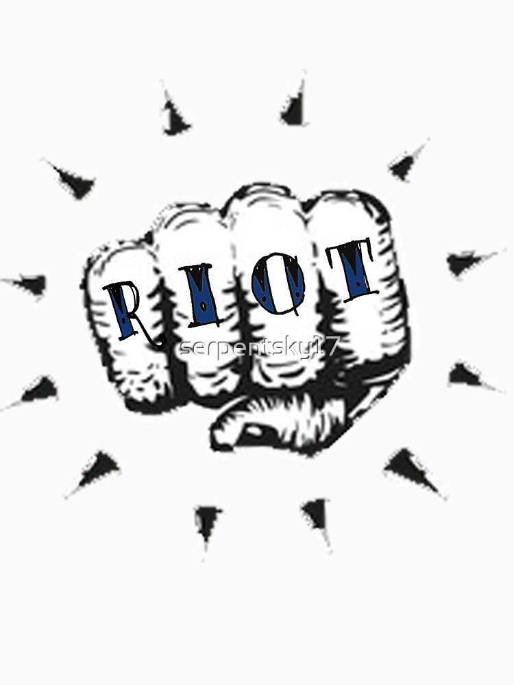 Riot Tattooed Fist by SerpentSkyArts