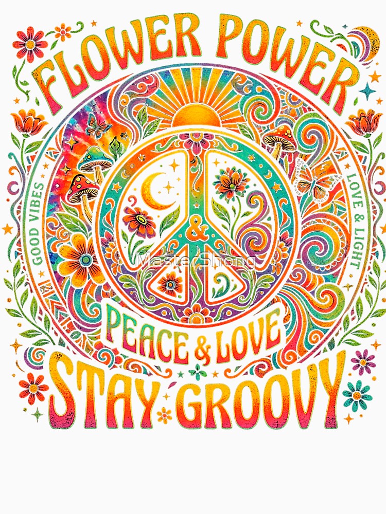 Peace Love Freedom Flower by MasterShong