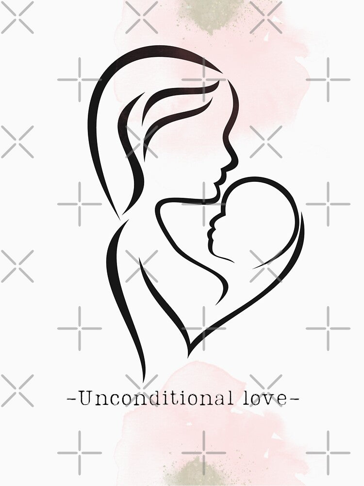 Mom unconditional love art minimalist by raymishop