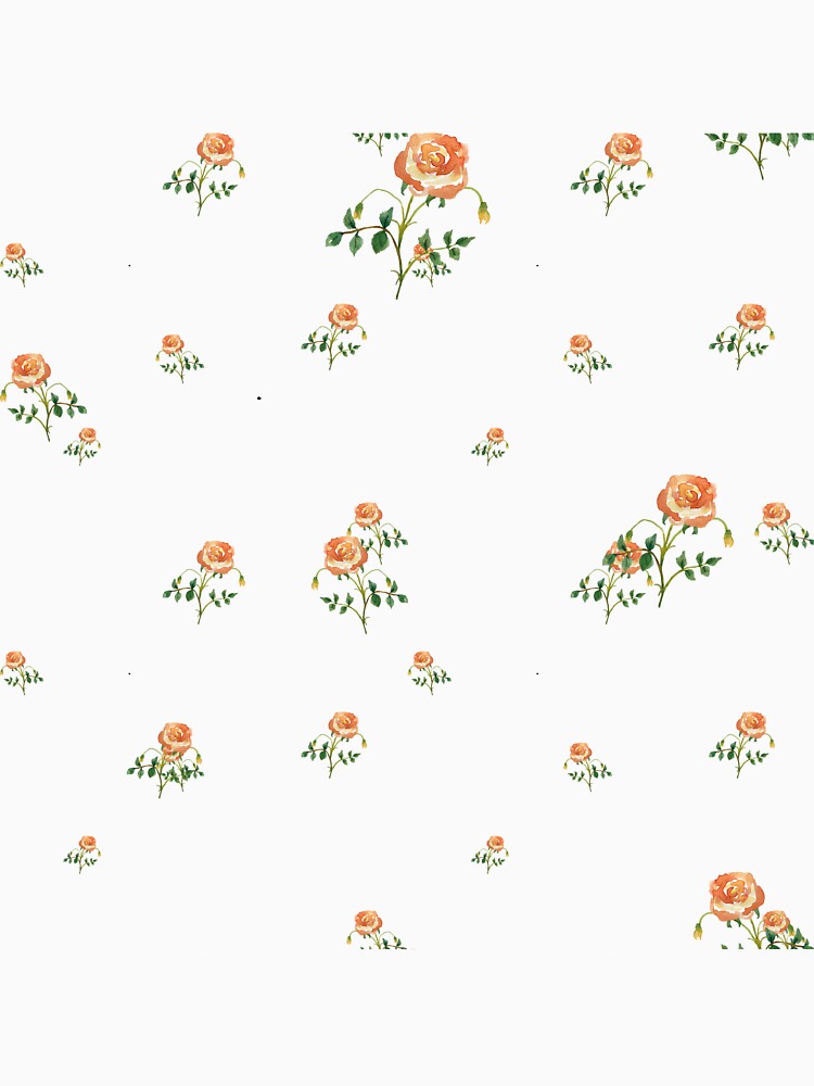 Rose flower ornate cute floral pattern watercolor by Yana Mustafina | Boho Soulful Designs