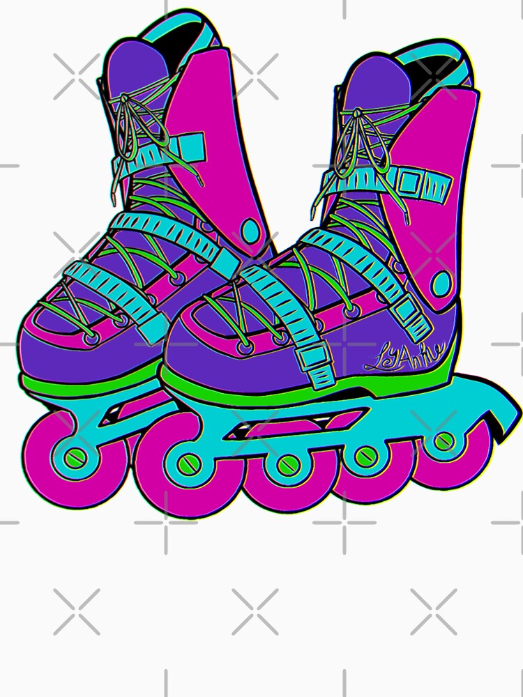Retro Love: 90s Style Rollerblades by LyAnMeArt