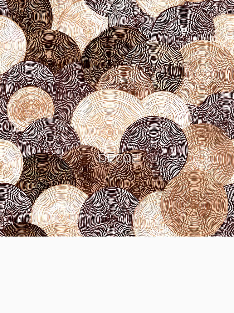Boho Earthtones, Cream, And Cinnamon Latte Hues Abstract by DEC02