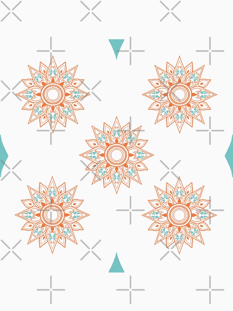 Flower bright orange on black by Chaoticzarts