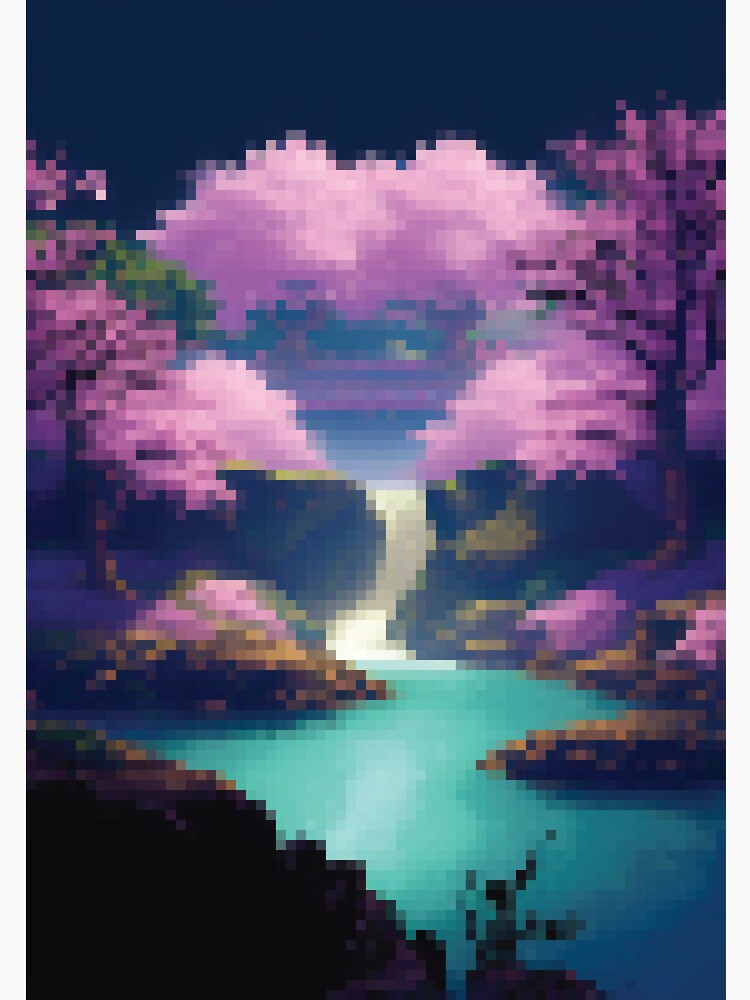 Cherry Blossom Pixel Art by Pixelopolis