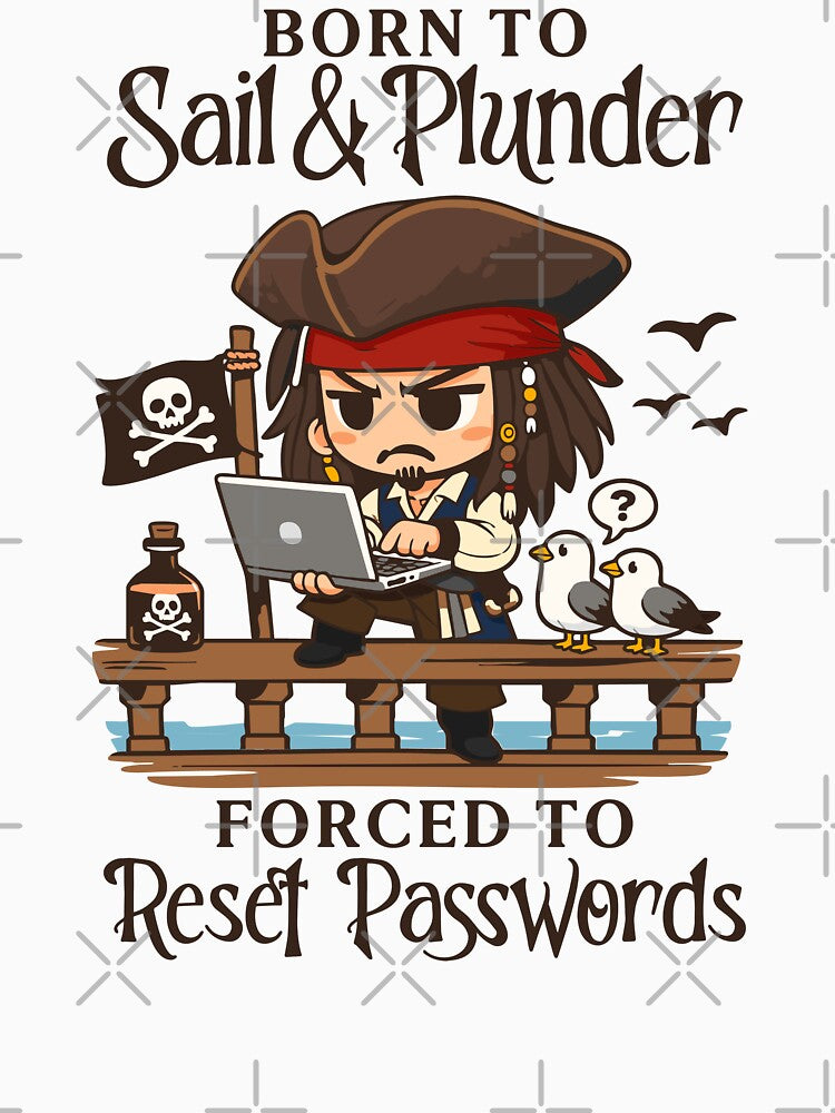 Born to be a Pirate forced to Work by wolfkin-design