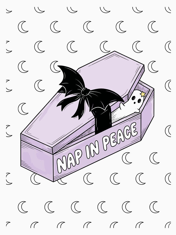 Lavender Coffin Sleepy Kawaii Goth - Pastel Goth by bapupa
