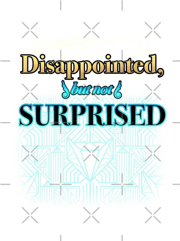 Disappointed, But Not Surprised by OSPYouTube