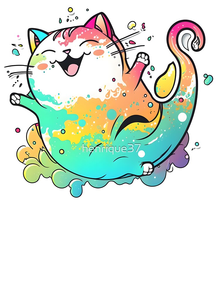 Kitty Splash | kitty Lover | Happy Cat | Cute Kitty by henrique37