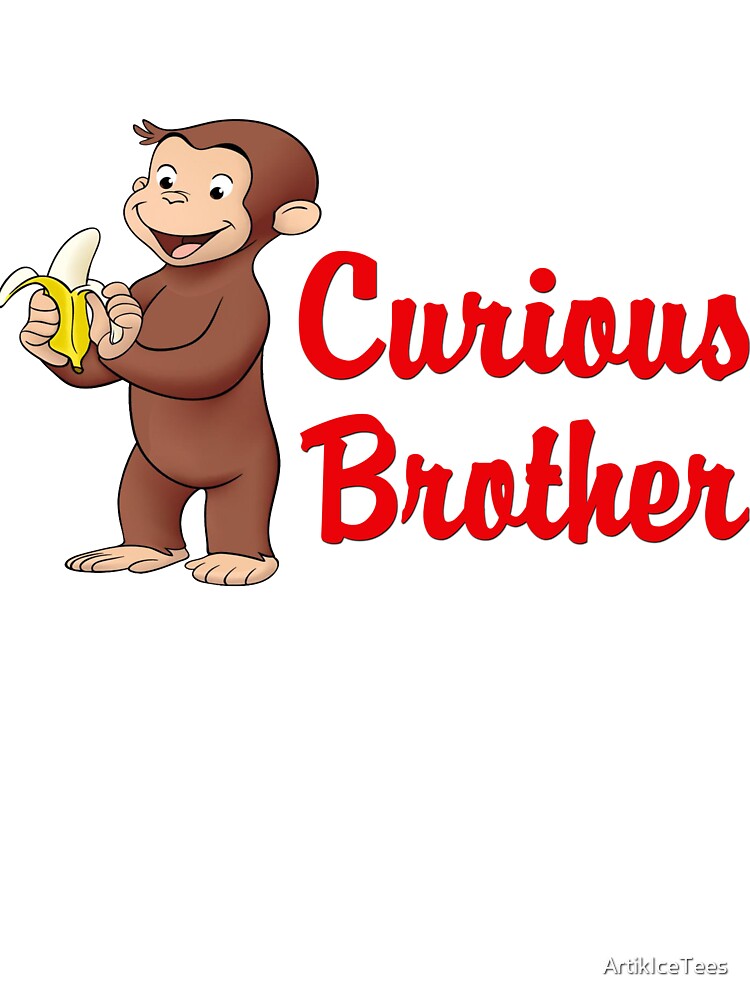 Curious Brother Family T-Shirts Tee Monkey by ArtikIceTees