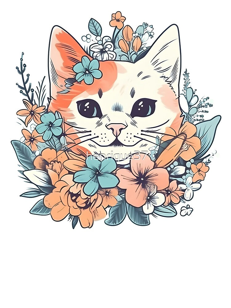 Cat Flowers | Kitty Lover | Kitty Flowers | Happy Kitty by henrique37