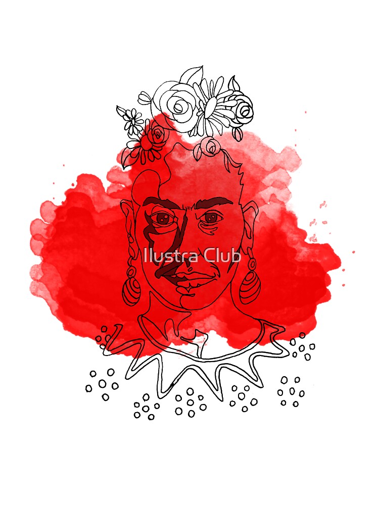 frida line art by Ilustra Club