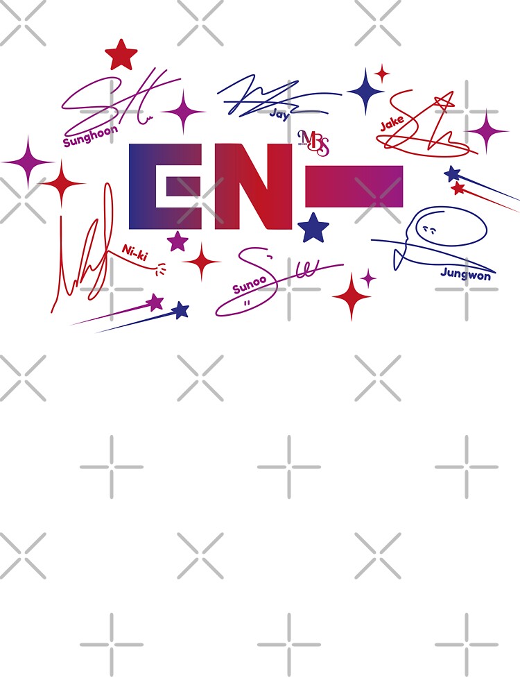 Design inspired by the autograph of the band Enhypen by mbs-desing