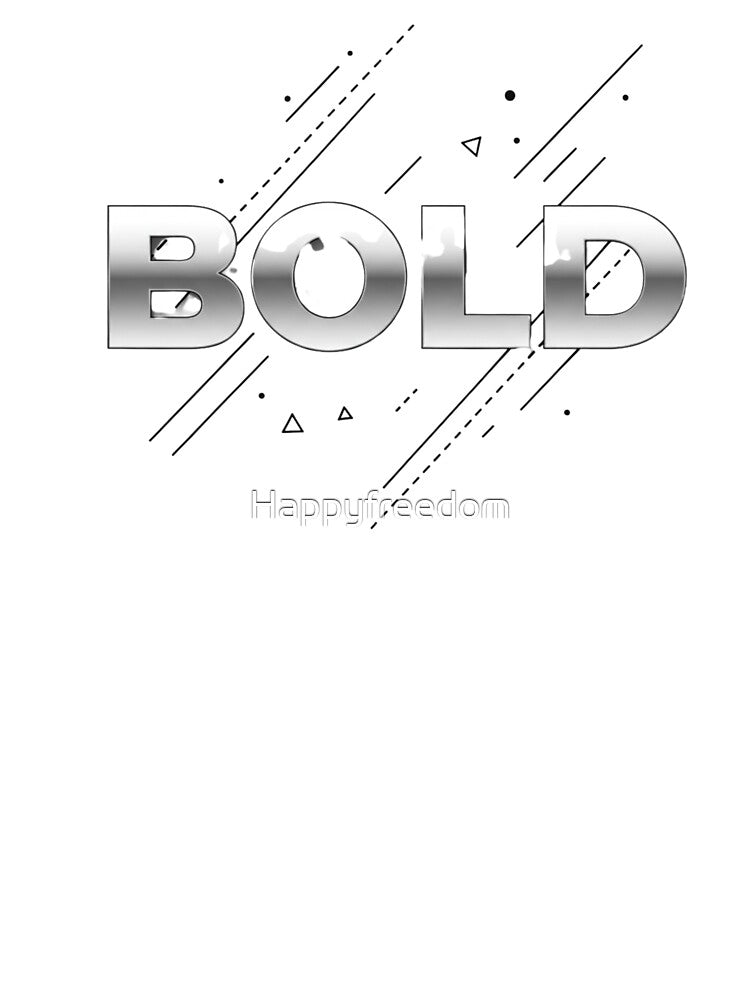 Power in Silence – Bold Minimal Typography for T-shirts & Posters by Happyfreedom