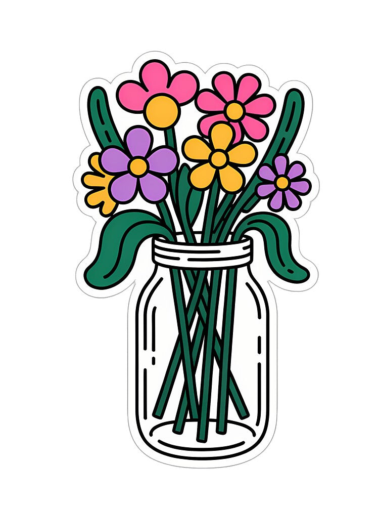 Minimalist Flower Jar Design by NiftyWrx