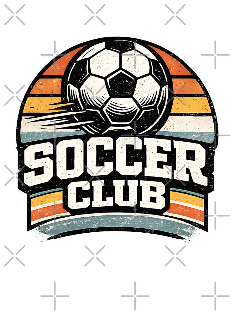 Vintage Soccer Club Retro Soccer Fan T-Shirt by DREAMBURN™