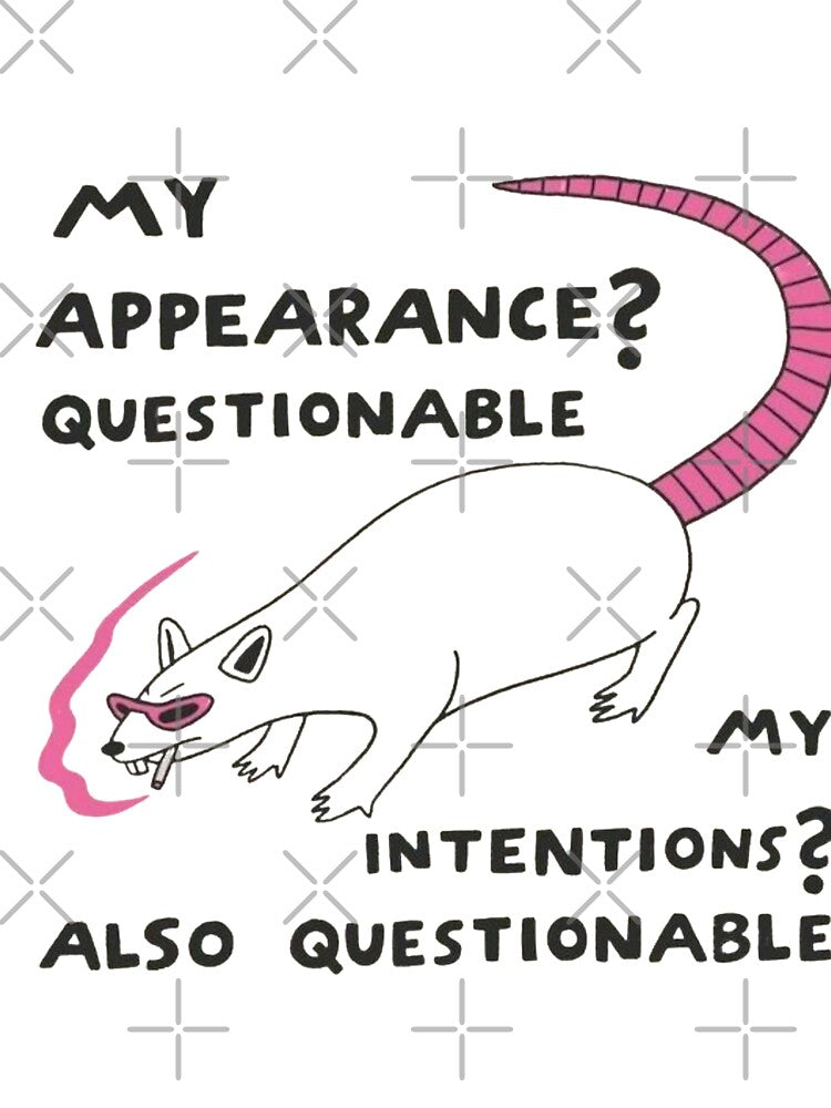 my appearance? questionable. my intentions? also questionable. by charlyjovic