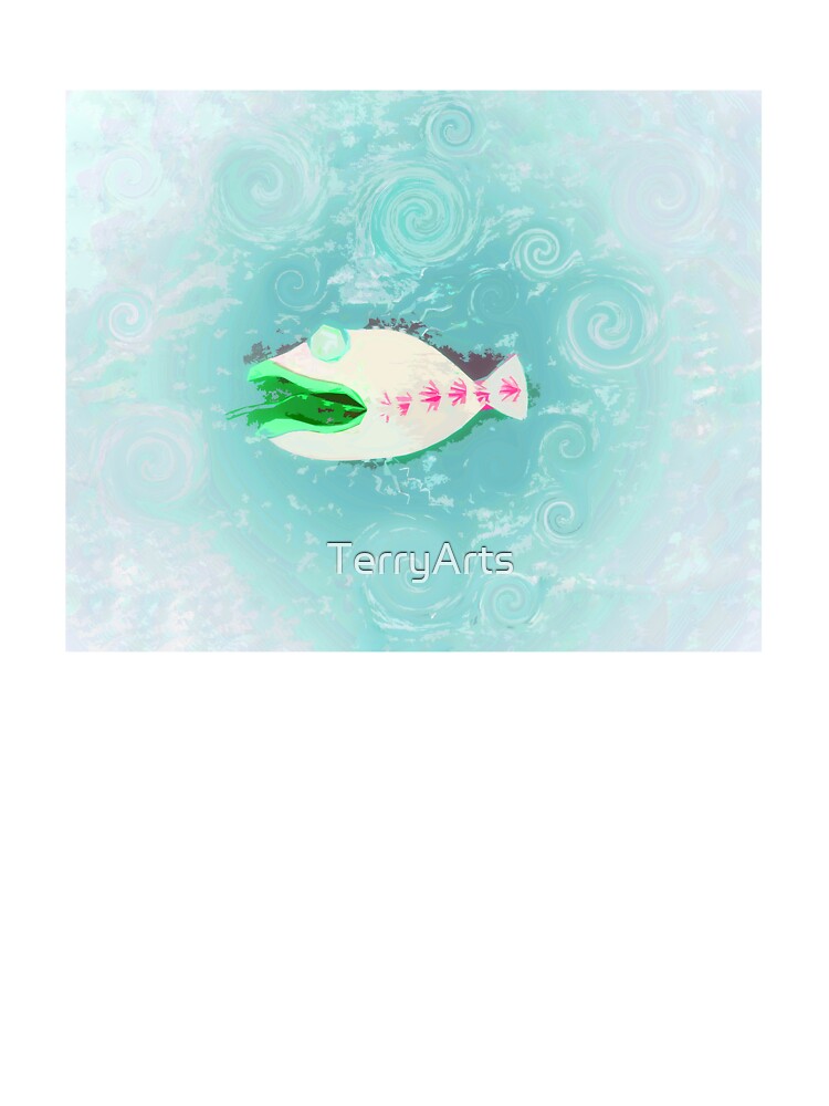 Boho Fish Décor or Art Bohemian Style Hippie Vibes 1 of 2 by Beachy