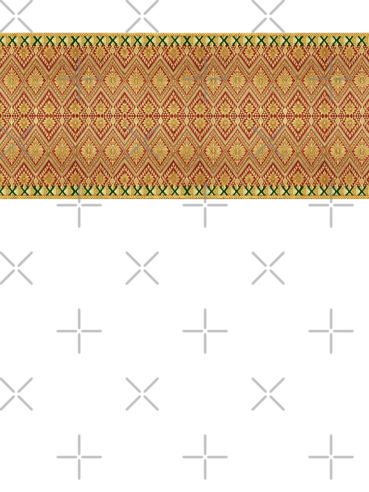 Traditional Thai Silk Fabric Pattern by sutja