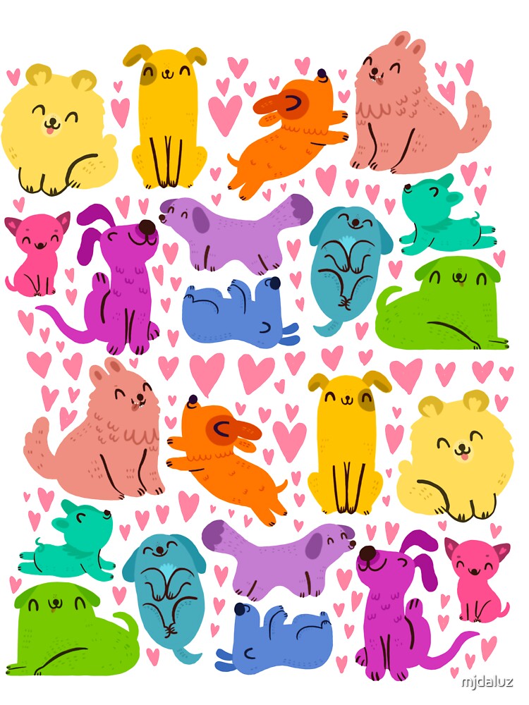 Colorful dogs by mjdaluz