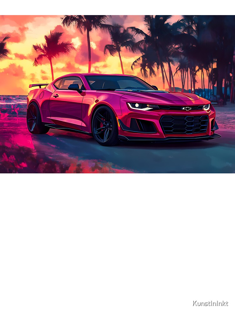 Chrome Wings of Fury Camaro  |  Anime Style by AutoPopStudio