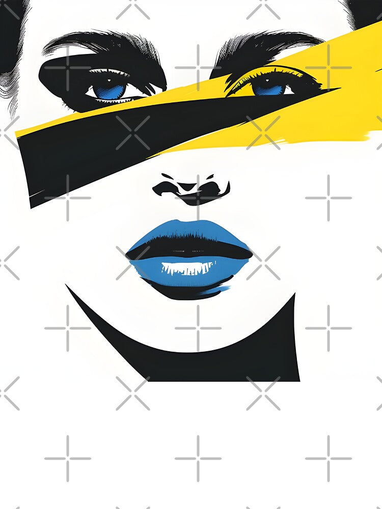 minimalist abstract woman print by dcrc