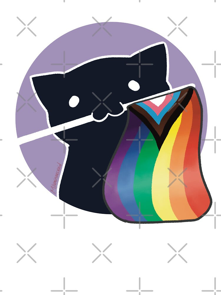 Void Kitty Progress Pride Flag by Scarlet Sung