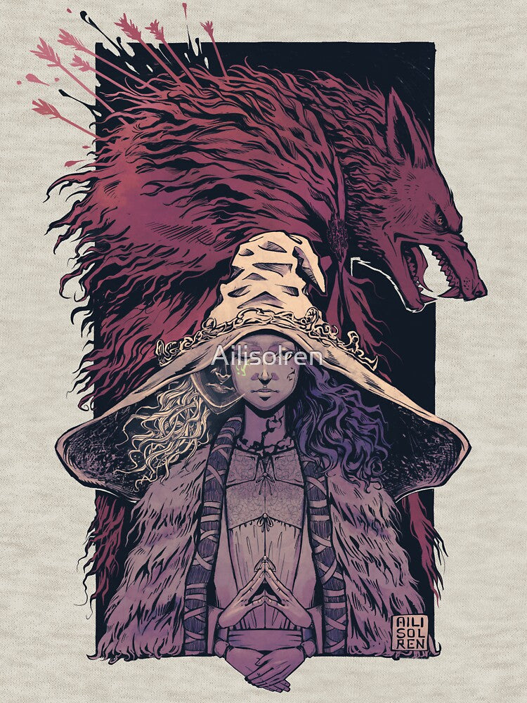 Ranni and the Baleful Shadow - Desaturated by Ailisolren