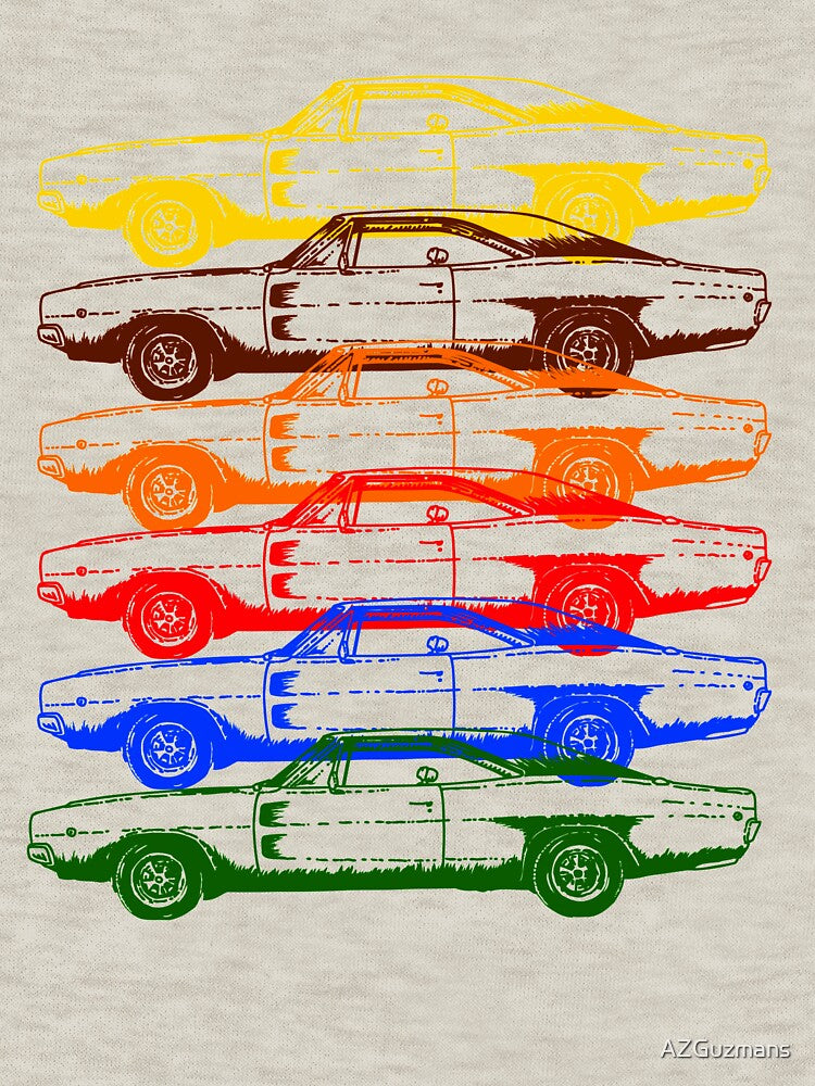 Vintage Race Car Repeat Stacked by AZGuzmans