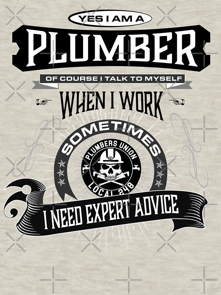 Plumber T-Shirt - Expert Advice by Color4Nature