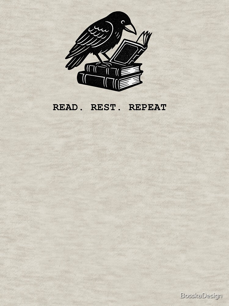 Raven, Allan Poe inspired bookish art by BosskaDesign