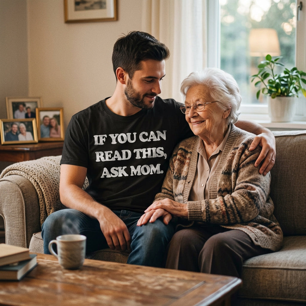 If You Can Read This Ask Mom Men's T Shirt