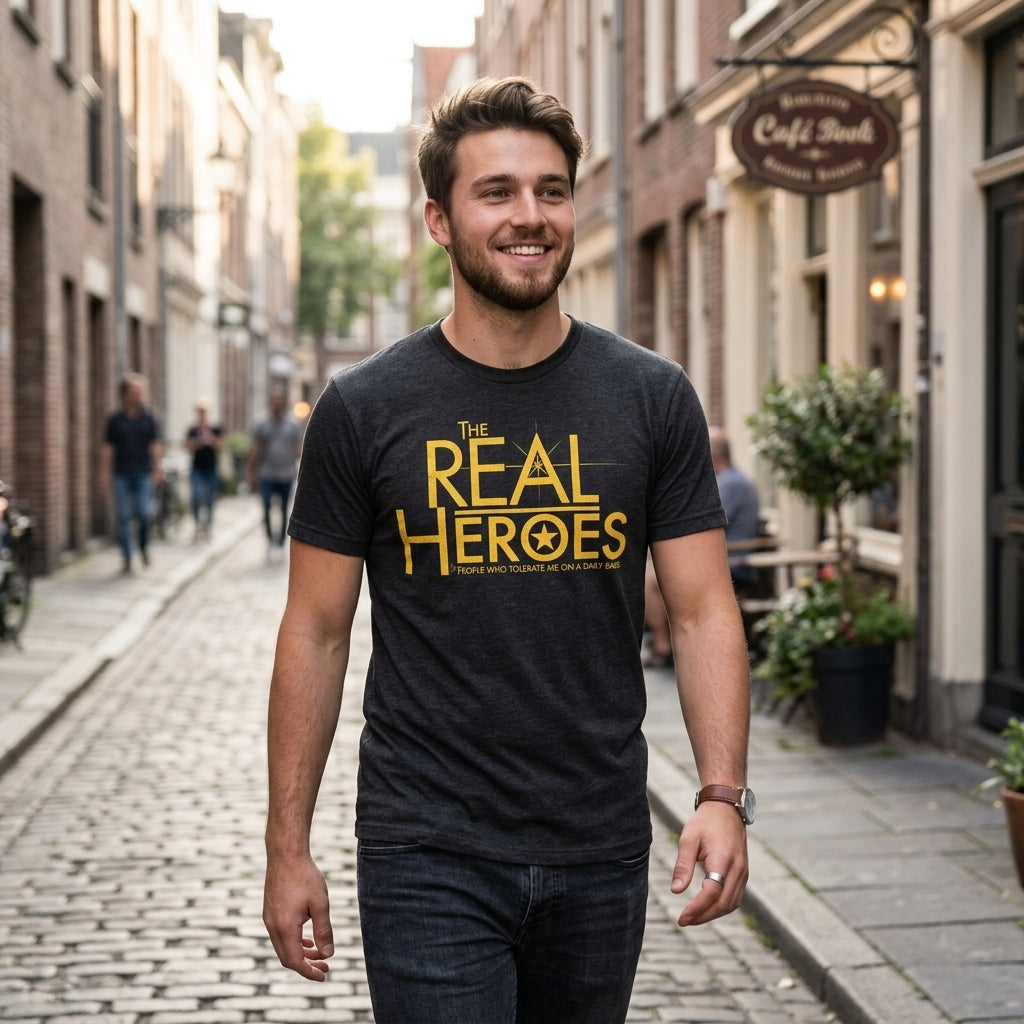 The Real Heroes People Who Tolerate Me On A Daily Basis Men's T Shirt