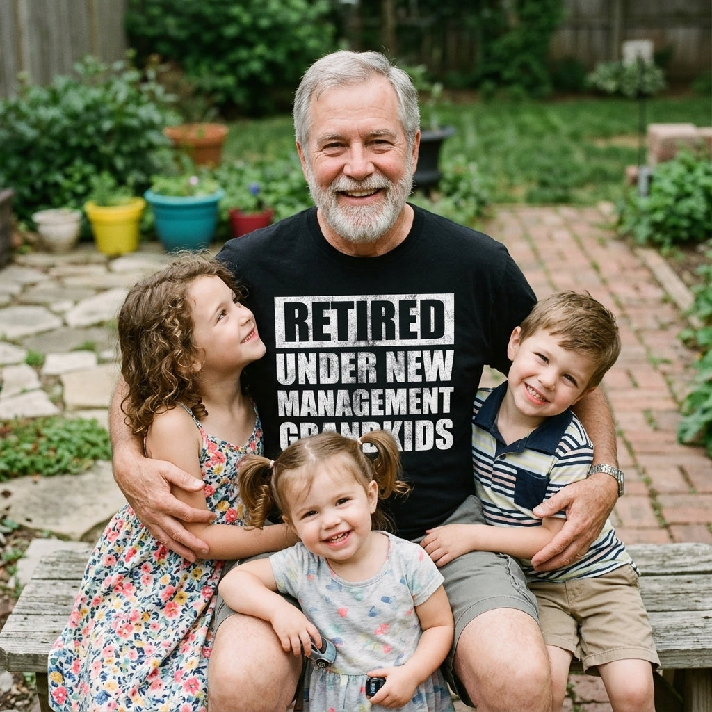 Retired Under New Management Grandkids Men's T Shirt