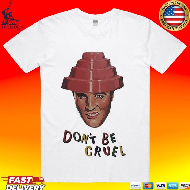 Retro Elvis Presley Devo Hat Don’t Be Cruel Pop Art T-shirt