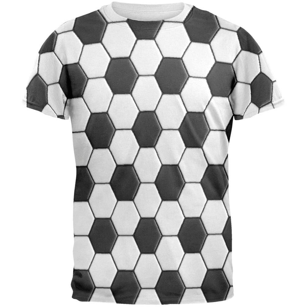 Soccer Ball All Over Adult T-Shirt
