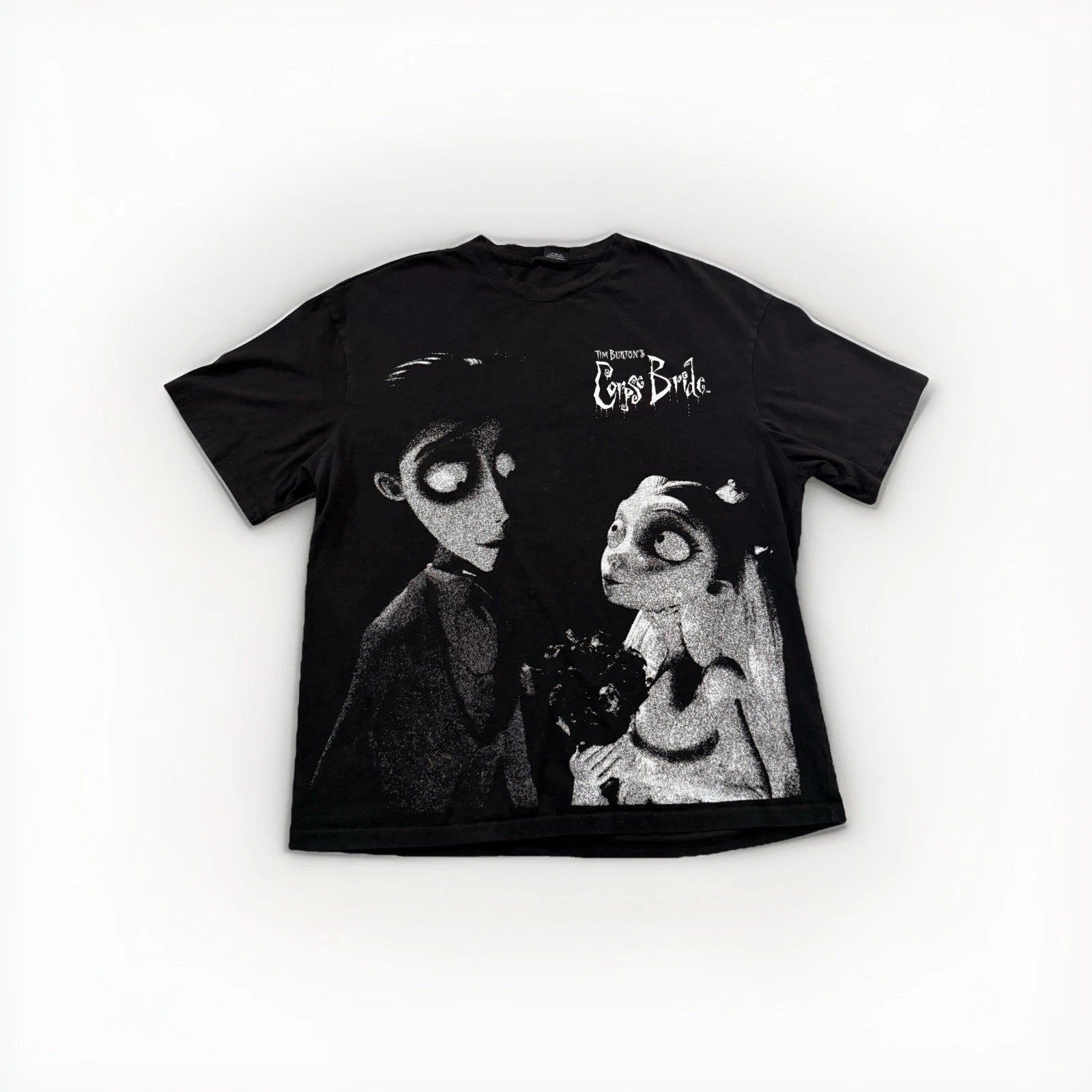Vintage Tim Burton The Corpse Bride Movie Promo Official Merch AOP Shirt Size XL