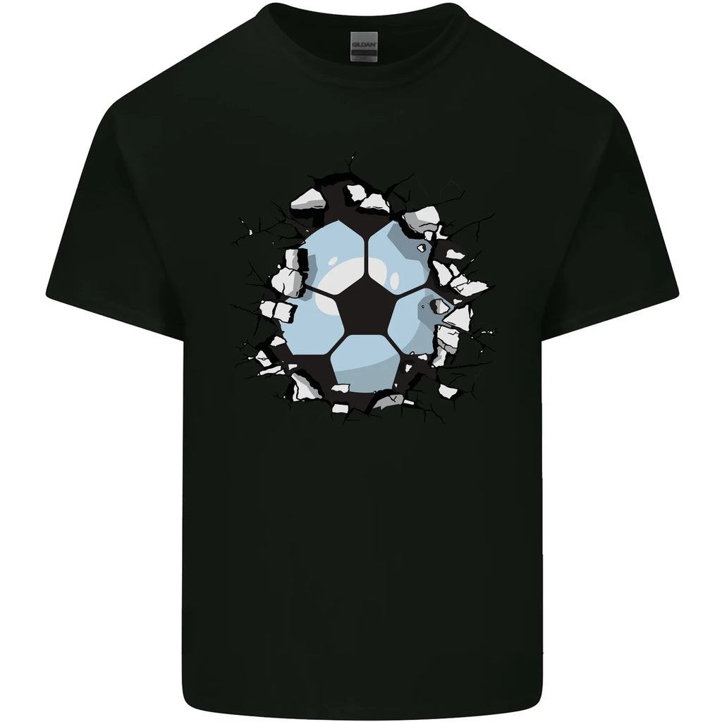 Football Smash Soccer Player Ball Mens Cotton T-Shirt Tee Top