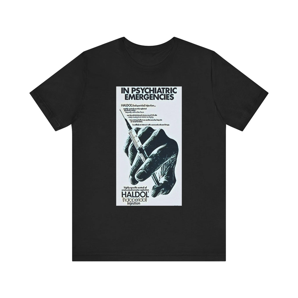 Halidol Retro Ad Art Graphic Print Crewneck Unisex Jersey Short Sleeve Tee Shirt