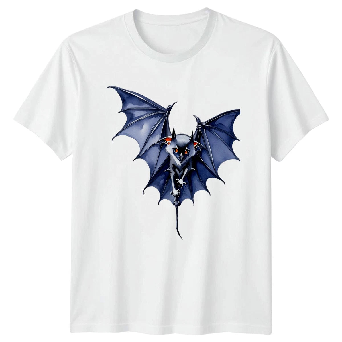 Gothic Bat Creature T-Shirt Halloween Dark Fantasy