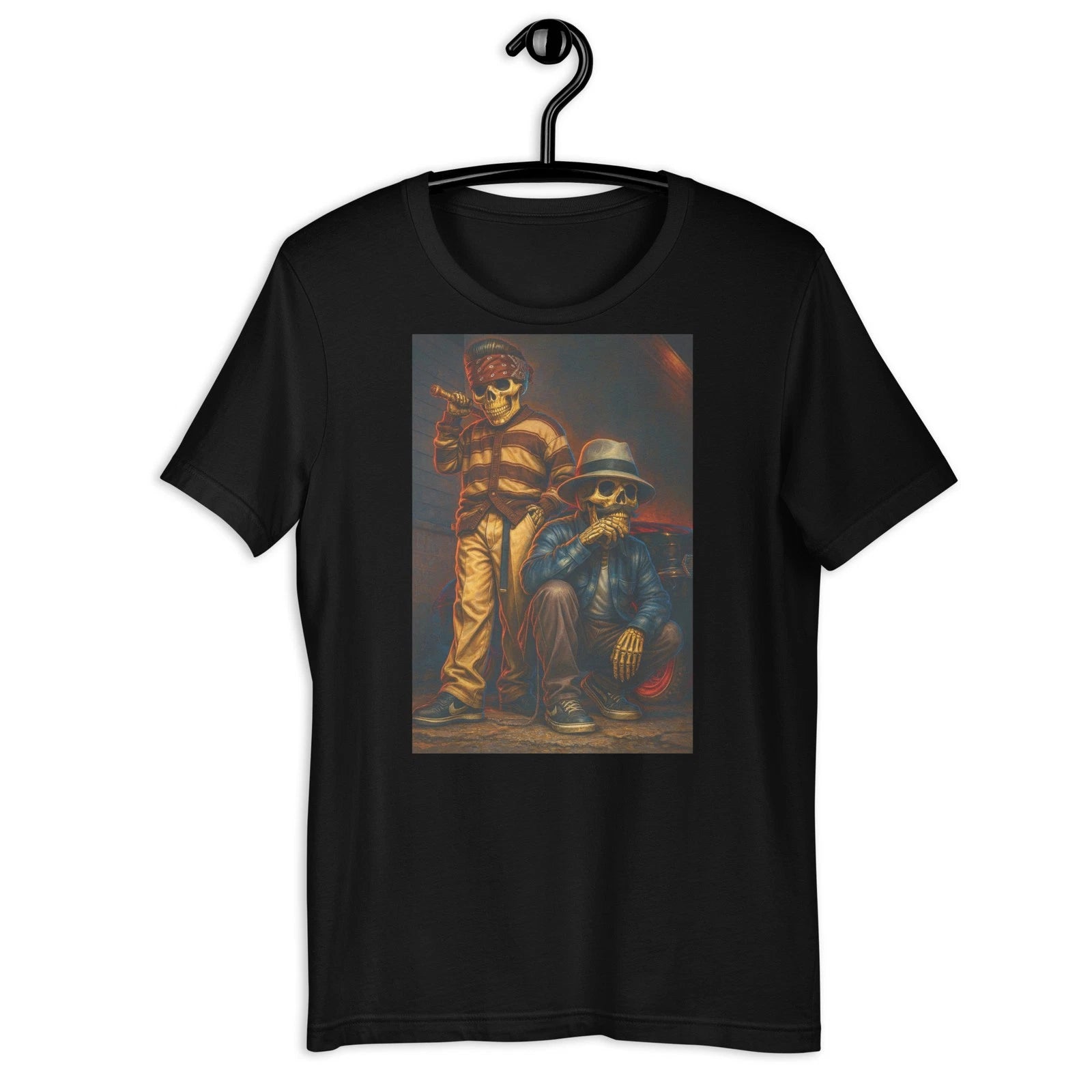 Chicano Skeleton Homies T-Shirt – Barrio Calavera Streetwear Graphic Tee