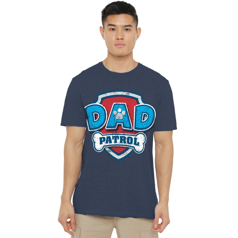Paw Patrol Father'S Day Dad Patrol T-Shirt S-2XL, Navy Heather