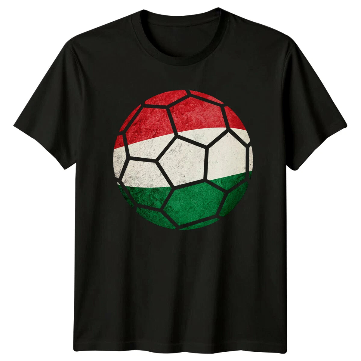 Hungary Soccer Ball Sports Mens T-Shirt Womens Graphic Tee Unisex Top