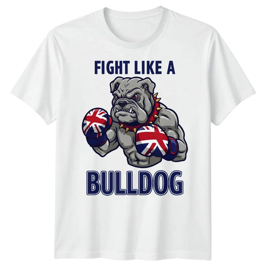 Union Jack Bulldog T-Shirt British Great Britain & UK Flag Tee For Adults Kids#4
