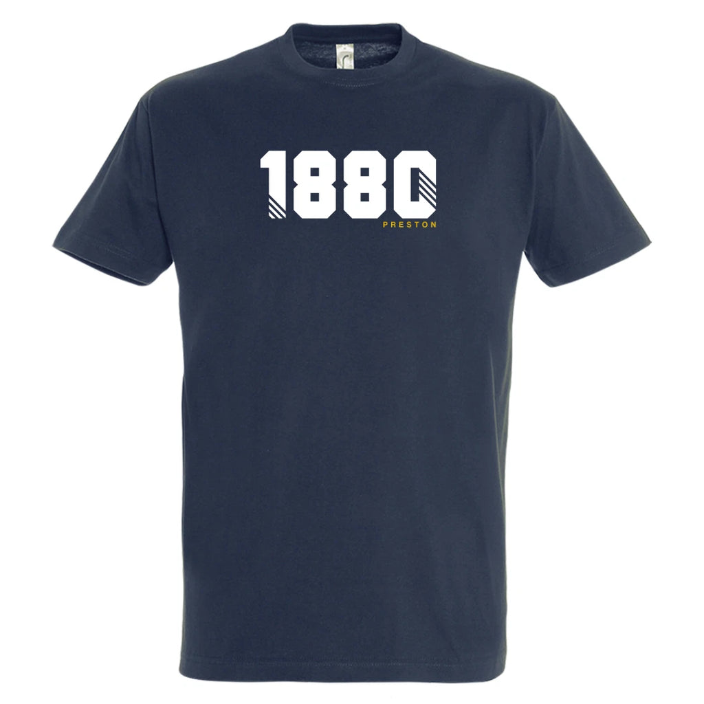 Preston North End Football Shirt 1880 Est Year Retro Gift Casual T Shirt