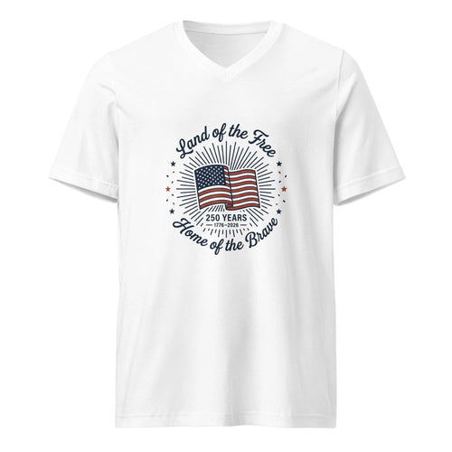 250th Anniversary Fourth of July V-neck T-shirt | July 4th | Independence day