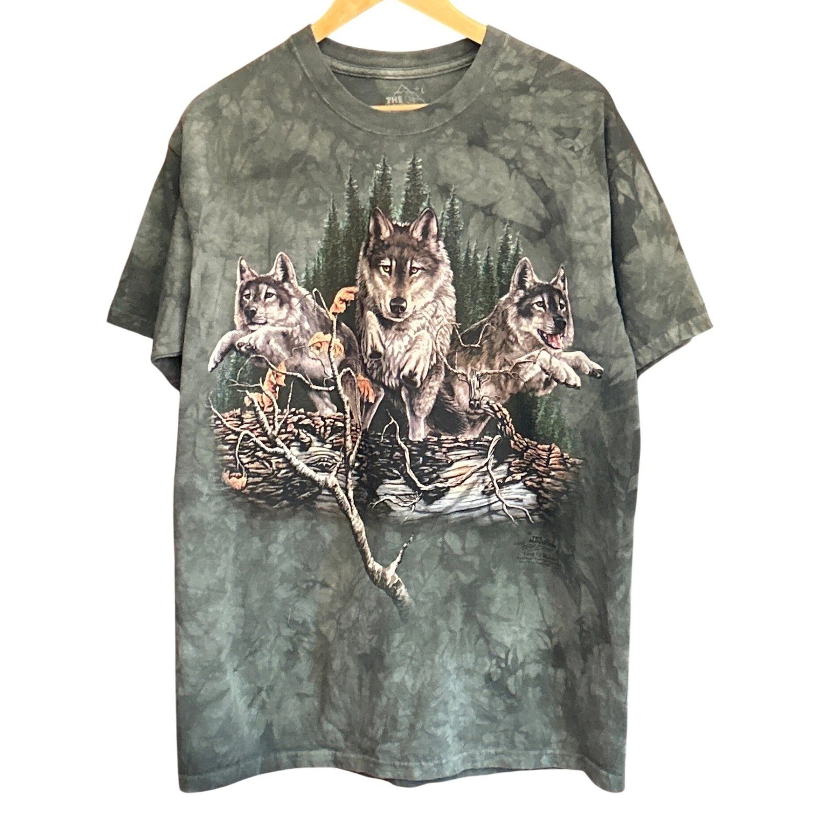 2012 The Mountain T-Shirt Wolf Graphic Naturecore Gorpcore