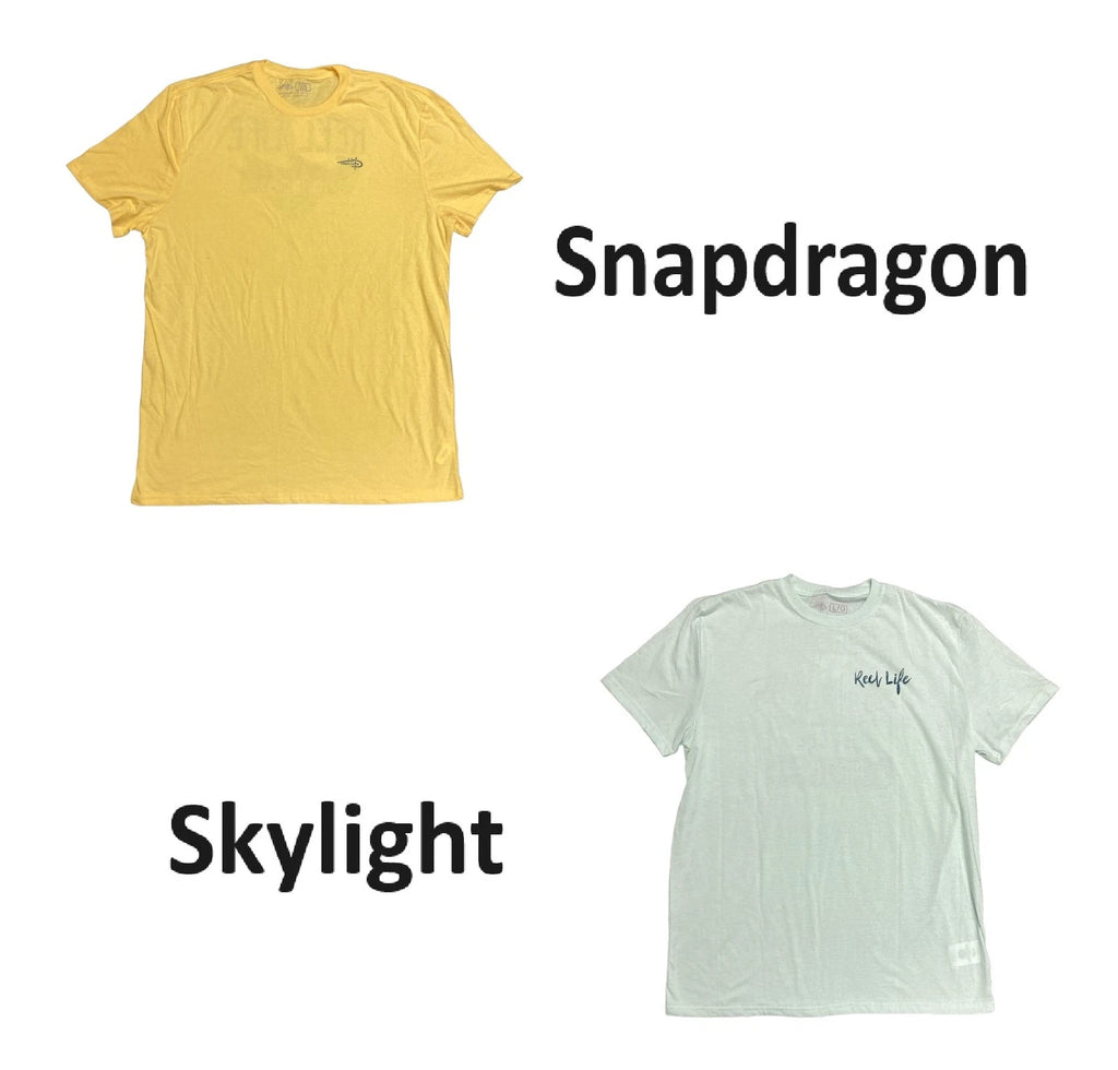 Reel Life Men's Soft 4 Way Stretch Graphic Short Sleeve T-Shirt